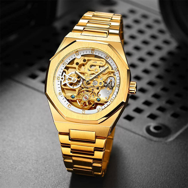⌚Spécial limité dans le temps🔥Montre mécanique de luxe squelette pour hommes(🔥55% de réduction)