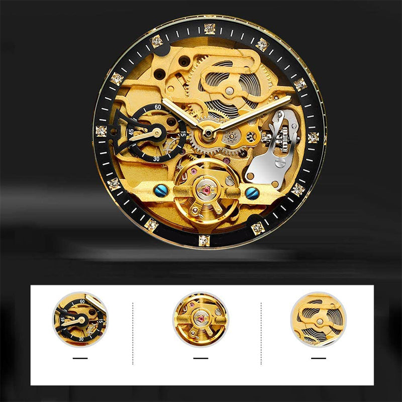 ⌚Spécial limité dans le temps🔥Montre mécanique de luxe squelette pour hommes(🔥55% de réduction)