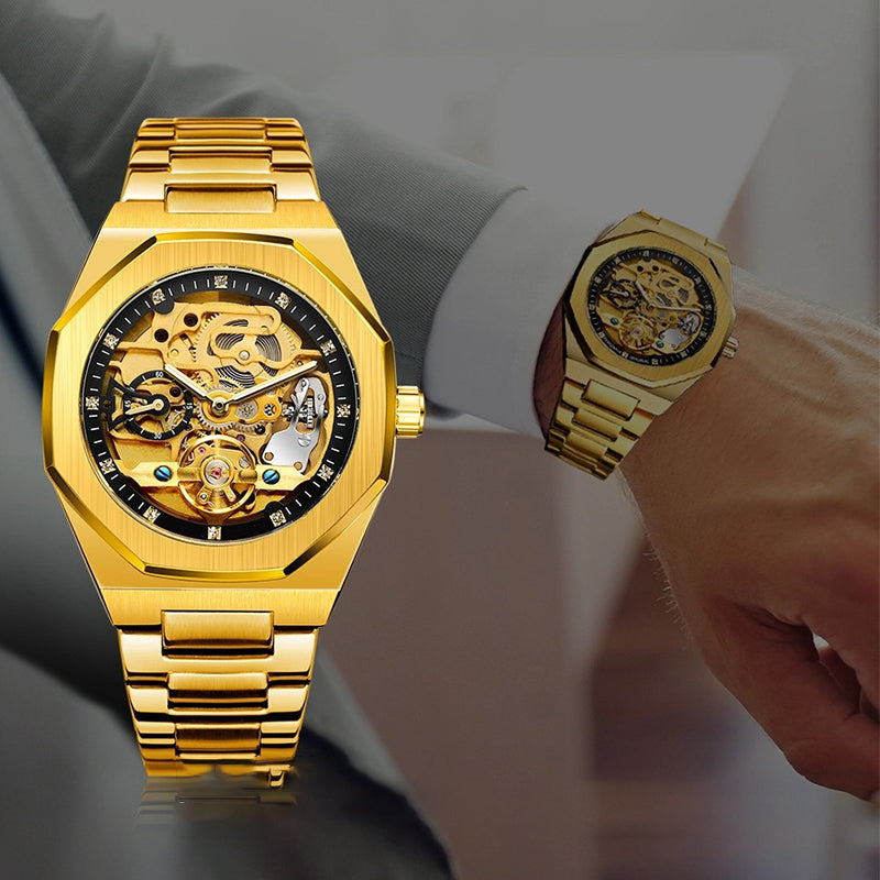 ⌚Spécial limité dans le temps🔥Montre mécanique de luxe squelette pour hommes(🔥55% de réduction)