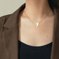 ✨ 2025 Collier pour nouveau couple📿💖Collier à cœur magnétique en or et diamants de première qualité