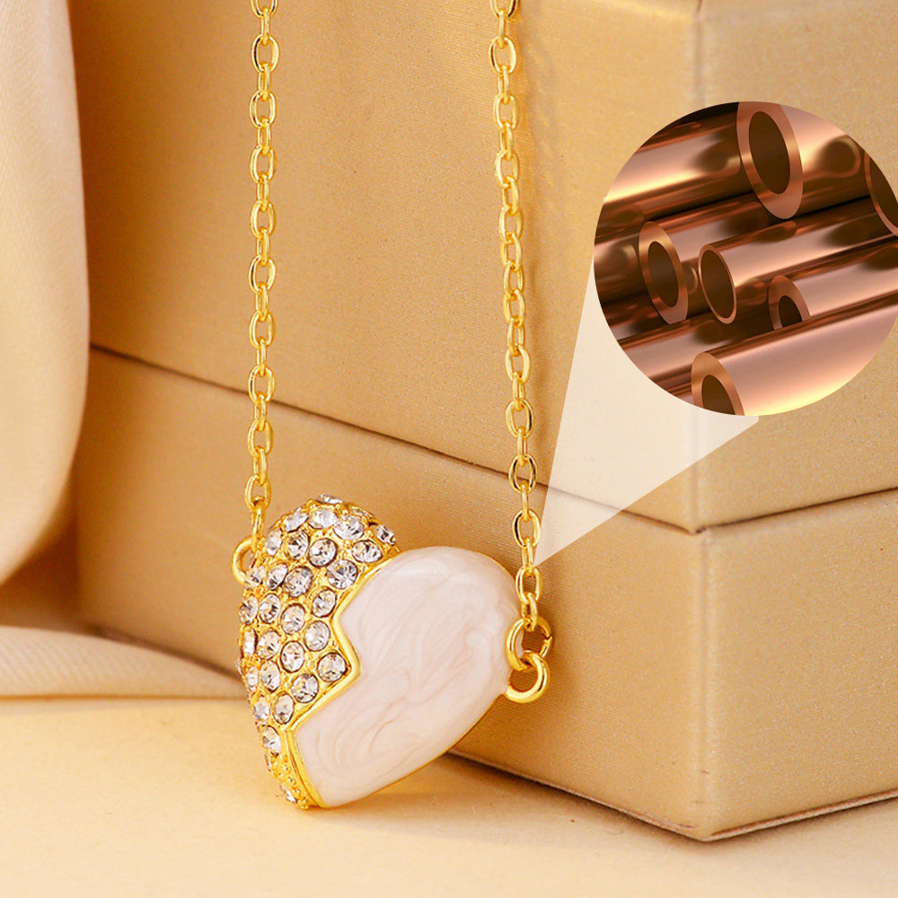 ✨ 2025 Collier pour nouveau couple📿💖Collier à cœur magnétique en or et diamants de première qualité