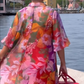 🎉🛍️Édition limitée d'été👗Robe en mousseline de soie à imprimé floral rouge