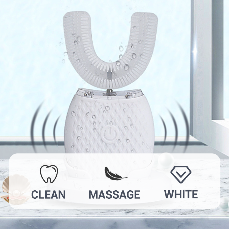 🦷Soins sécuritaires🪥Brosse à dents électrique Sonic 360° en forme de U pour(🔥55% de réduction)