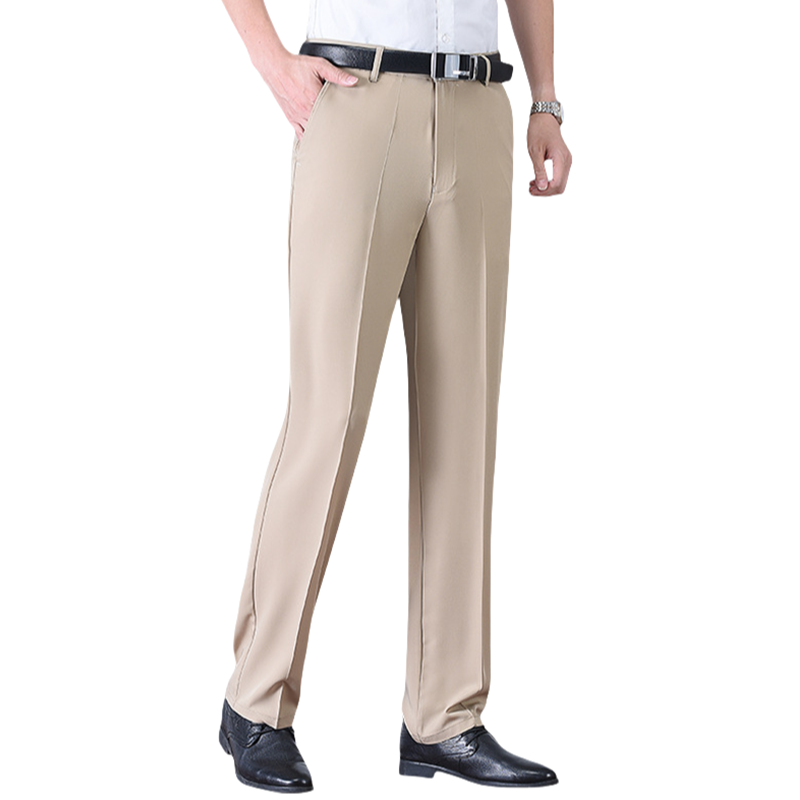 🔥 53% de réduction ❄️Pantalon de costume en soie glacée à séchage rapide pour homme💨