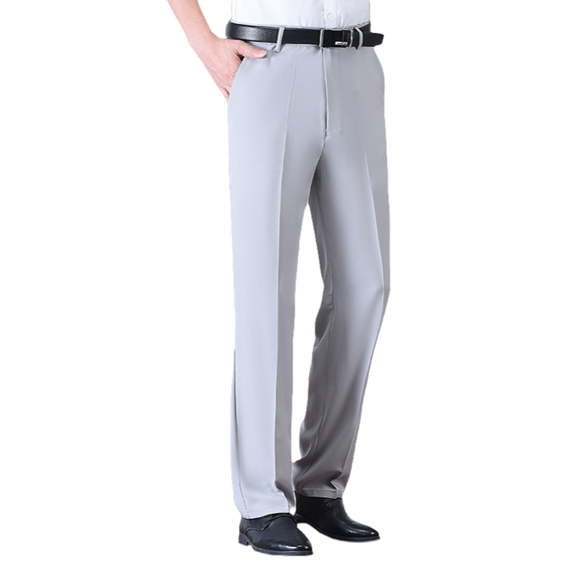 🔥 53% de réduction ❄️Pantalon de costume en soie glacée à séchage rapide pour homme💨