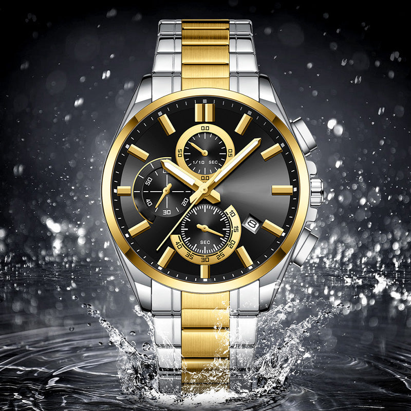 ⌚Montre-bracelet d'affaires en acier inoxydable pour hommes(🔥55% de réduction)
