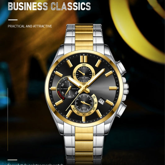⌚Montre-bracelet d'affaires en acier inoxydable pour hommes(🔥55% de réduction)