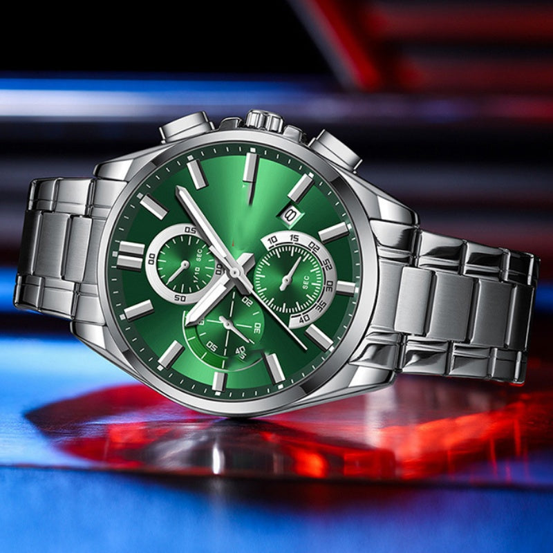 ⌚Montre-bracelet d'affaires en acier inoxydable pour hommes(🔥55% de réduction)