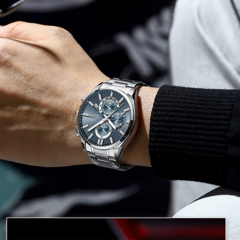⌚Montre-bracelet d'affaires en acier inoxydable pour hommes(🔥55% de réduction)