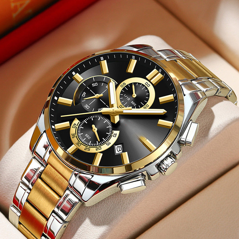 ⌚Montre-bracelet d'affaires en acier inoxydable pour hommes(🔥55% de réduction)