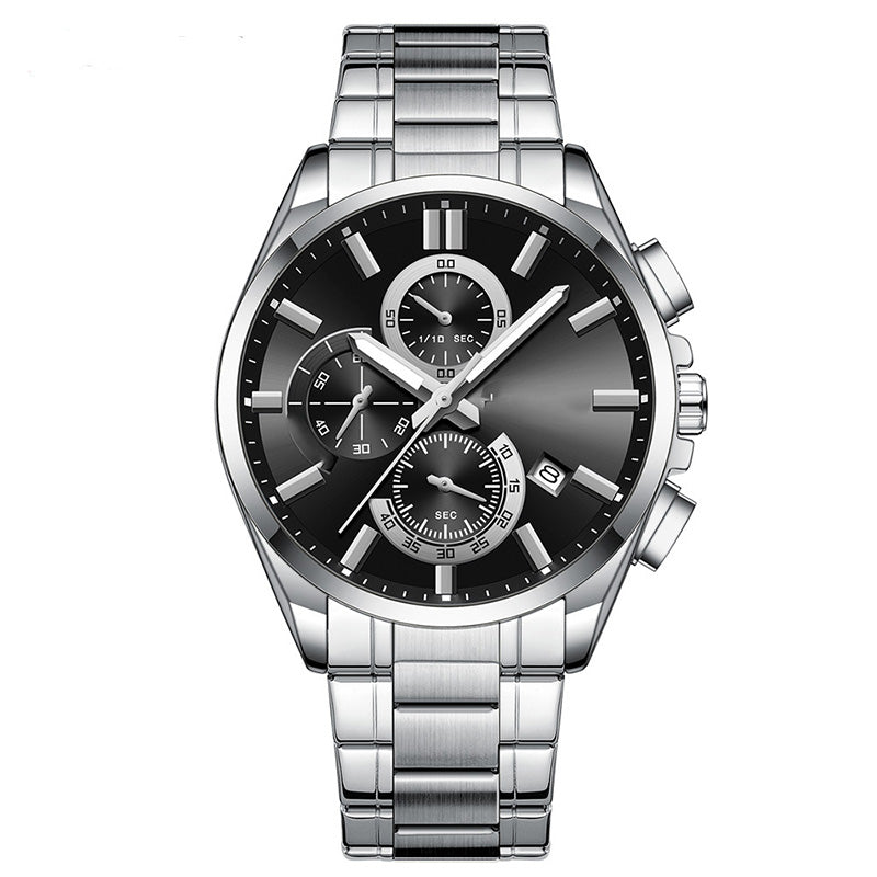 ⌚Montre-bracelet d'affaires en acier inoxydable pour hommes(🔥55% de réduction)
