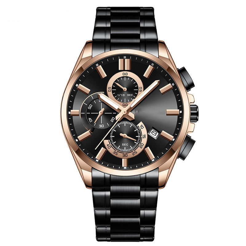 ⌚Montre-bracelet d'affaires en acier inoxydable pour hommes(🔥55% de réduction)