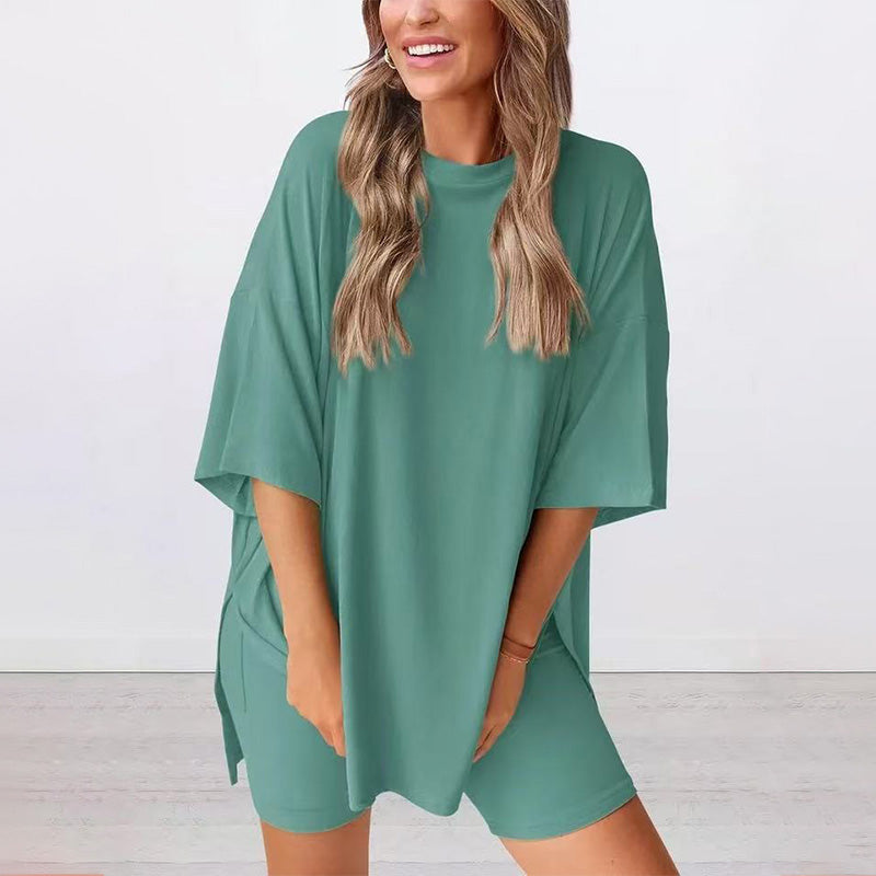 💞DERNIER JOUR DE PROMOTION - 60 % DE RÉDUCTION🌸 Ensemble deux pièces ample et décontracté d'été pour femme💃