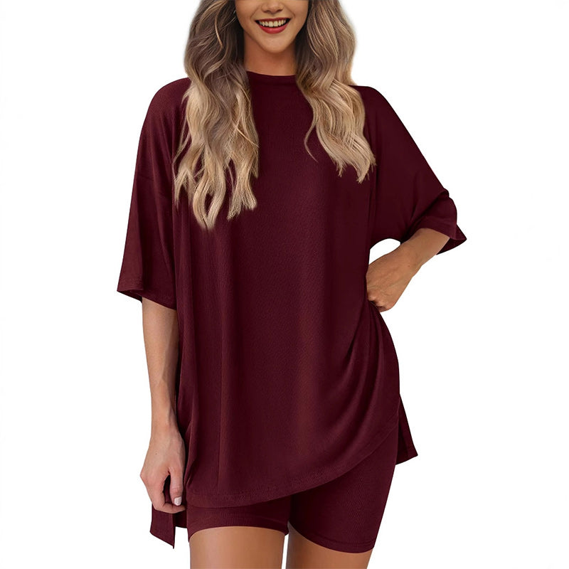 💞DERNIER JOUR DE PROMOTION - 60 % DE RÉDUCTION🌸 Ensemble deux pièces ample et décontracté d'été pour femme💃