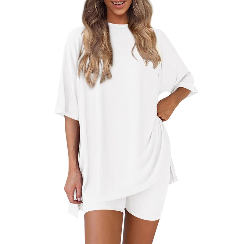 💞DERNIER JOUR DE PROMOTION - 60 % DE RÉDUCTION🌸 Ensemble deux pièces ample et décontracté d'été pour femme💃