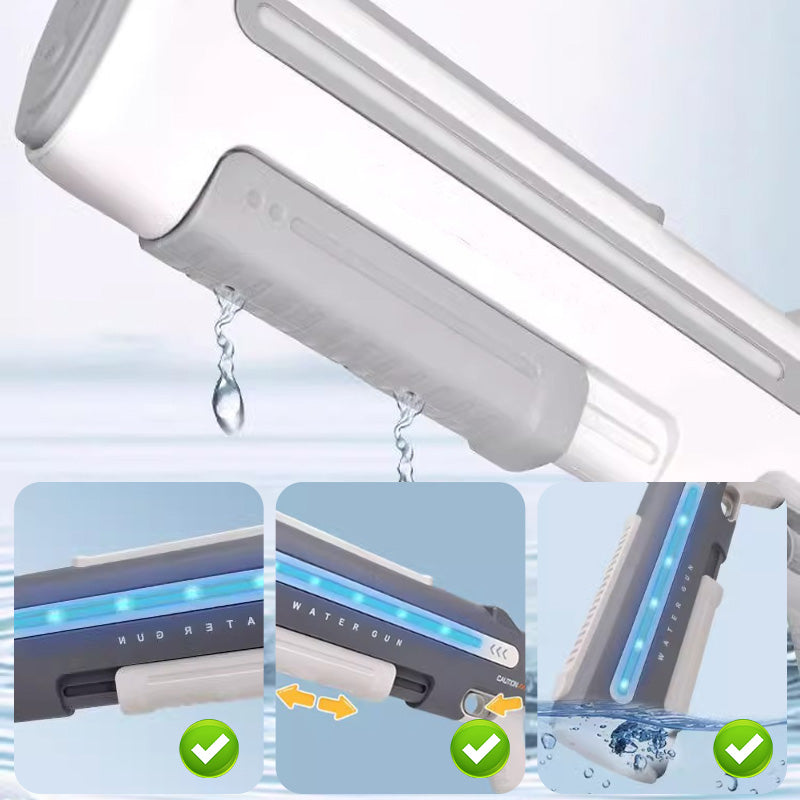 🔫55% de réduction💧Pistolet à Eau Électrique à Longue Portée avec LED pour Enfants et Adultes