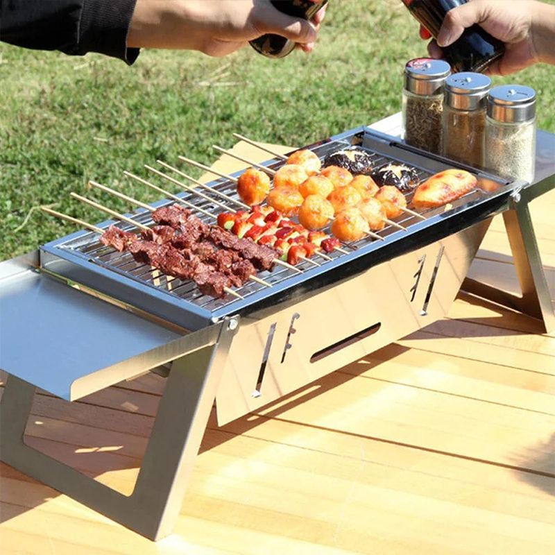 🍖Meilleur prix🔥Le barbecue d'extérieur pliable en acier inoxydable(🚀55% de réduction)