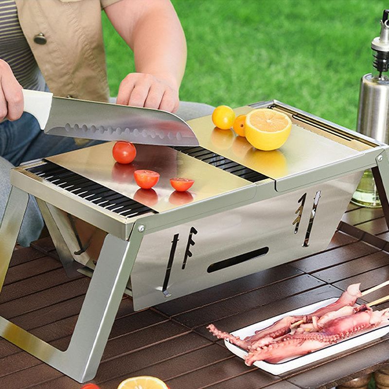 🍖Meilleur prix🔥Le barbecue d'extérieur pliable en acier inoxydable(🚀55% de réduction)