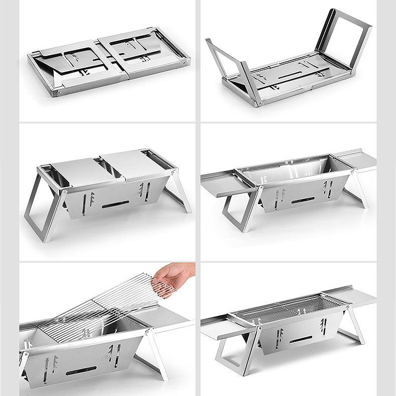 🍖Meilleur prix🔥Le barbecue d'extérieur pliable en acier inoxydable(🚀55% de réduction)