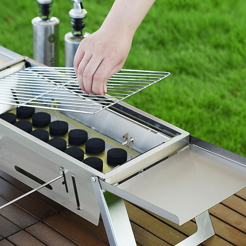 🍖Meilleur prix🔥Le barbecue d'extérieur pliable en acier inoxydable(🚀55% de réduction)