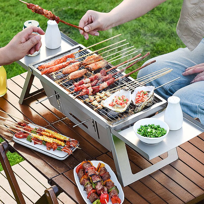 🍖Meilleur prix🔥Le barbecue d'extérieur pliable en acier inoxydable(🚀55% de réduction)