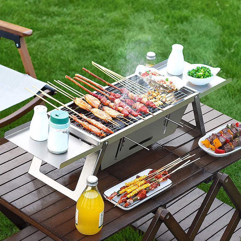 🍖Meilleur prix🔥Le barbecue d'extérieur pliable en acier inoxydable(🚀55% de réduction)