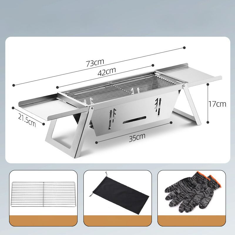 🍖Meilleur prix🔥Le barbecue d'extérieur pliable en acier inoxydable(🚀55% de réduction)