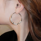 🌙💎Boucles d'oreilles circulaires avec zircon(🔥50% de réduction)