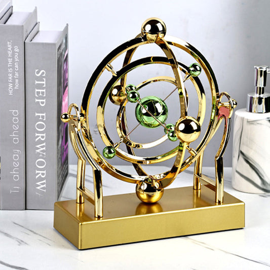 ⏳🌀Nouveaux produits⌛Pendule à mouvement perpétuel en orbite céleste - Décoration rotative créative pour la maison🚀(55% de réduction)