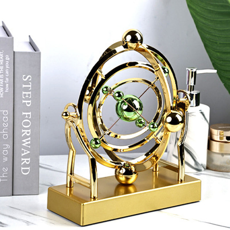 ⏳🌀Nouveaux produits⌛Pendule à mouvement perpétuel en orbite céleste - Décoration rotative créative pour la maison🚀(55% de réduction)
