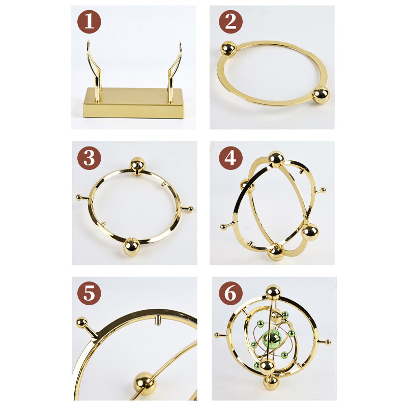 ⏳🌀Nouveaux produits⌛Pendule à mouvement perpétuel en orbite céleste - Décoration rotative créative pour la maison🚀(55% de réduction)