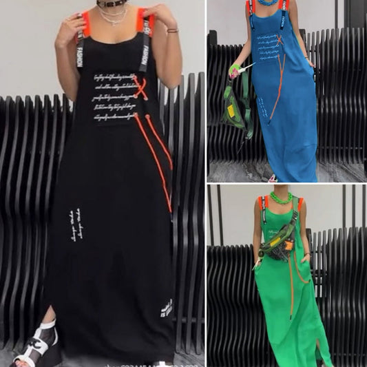 💕Grande réduction de prix💕Robe décontractée imprimée sans manches pour femme(🔥53% de réduction)