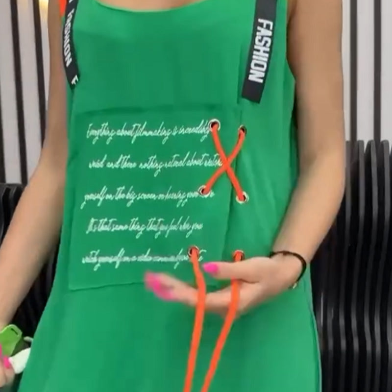 💕Grande réduction de prix💕Robe décontractée imprimée sans manches pour femme(🔥53% de réduction)