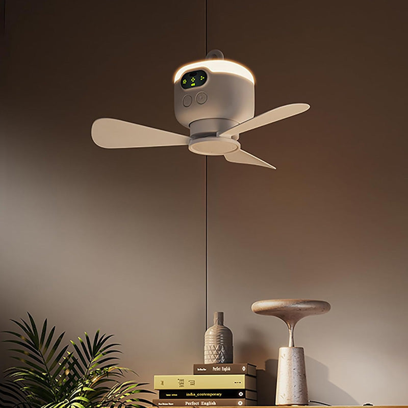📢📢50 % DE RÉDUCTION !! ⏰Ventilateur de plafond rechargeable avec éclairage LED🌬️✨