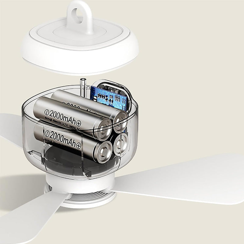 📢📢50 % DE RÉDUCTION !! ⏰Ventilateur de plafond rechargeable avec éclairage LED🌬️✨