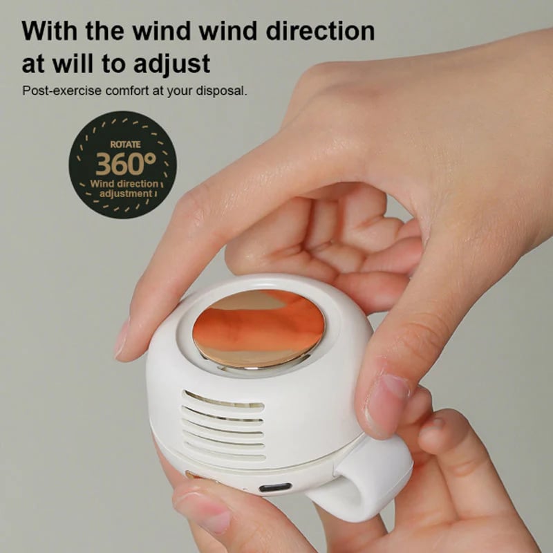 🎁Vente chaude 50%⏳Petit ventilateur tour de cou à pince tourbillon