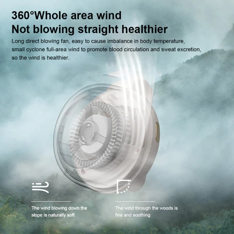 🎁Vente chaude 50%⏳Petit ventilateur tour de cou à pince tourbillon