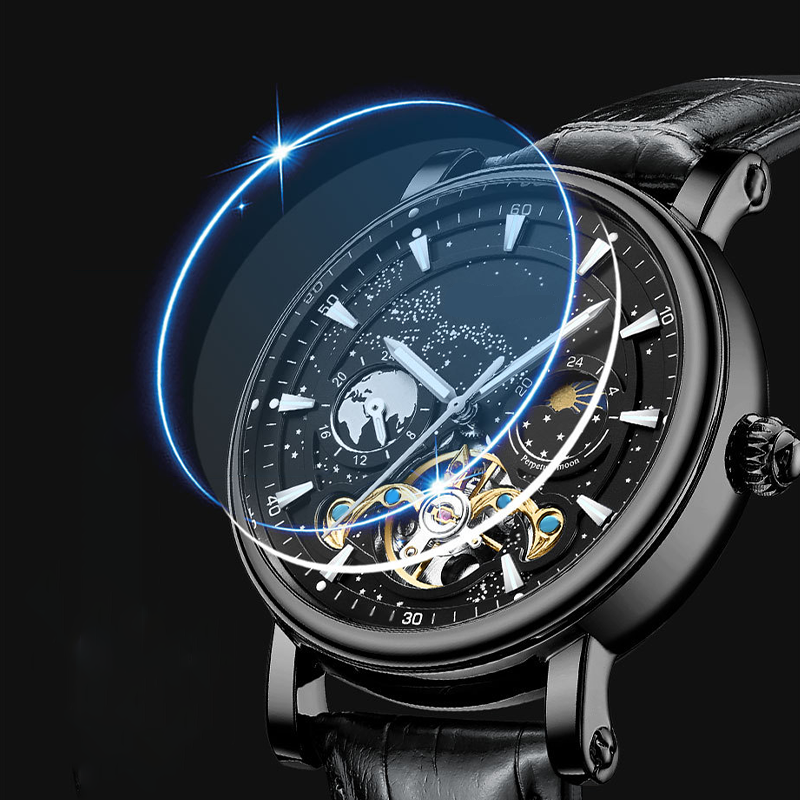 🔥55% de réduction💎Montre de luxe automatique lumineuse Starry Sky pour hommes⌚