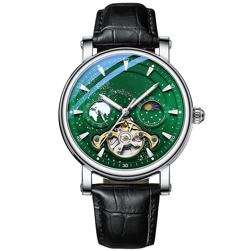 🔥55% de réduction💎Montre de luxe automatique lumineuse Starry Sky pour hommes⌚