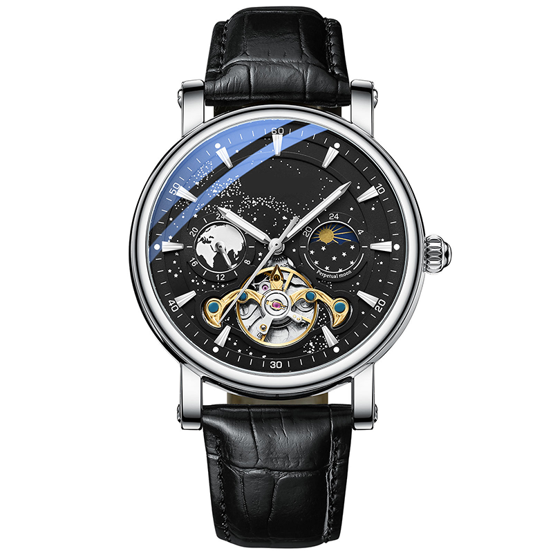🔥55% de réduction💎Montre de luxe automatique lumineuse Starry Sky pour hommes⌚