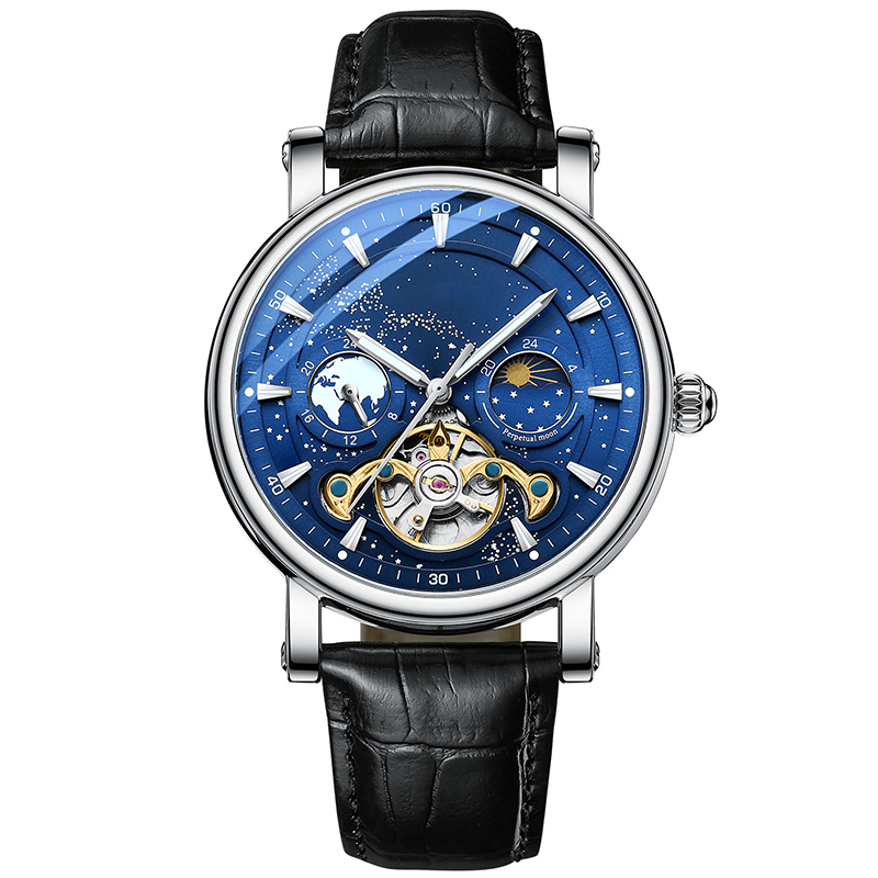 🔥55% de réduction💎Montre de luxe automatique lumineuse Starry Sky pour hommes⌚