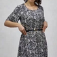🌸2025 Vente d'été🌸Robe longue imprimée élégante avec ceinture(🔥55% de réduction)
