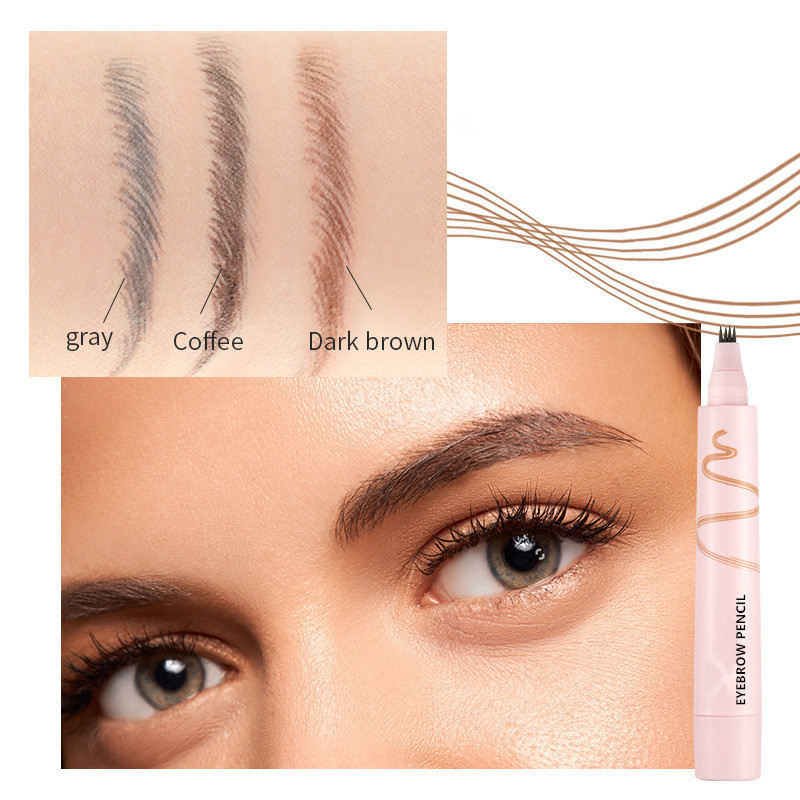 🔥SOLDES 2026🥳💞Plus de 50 000 exemplaires vendus !💞Crayon à sourcils waterproof à quatre pointes