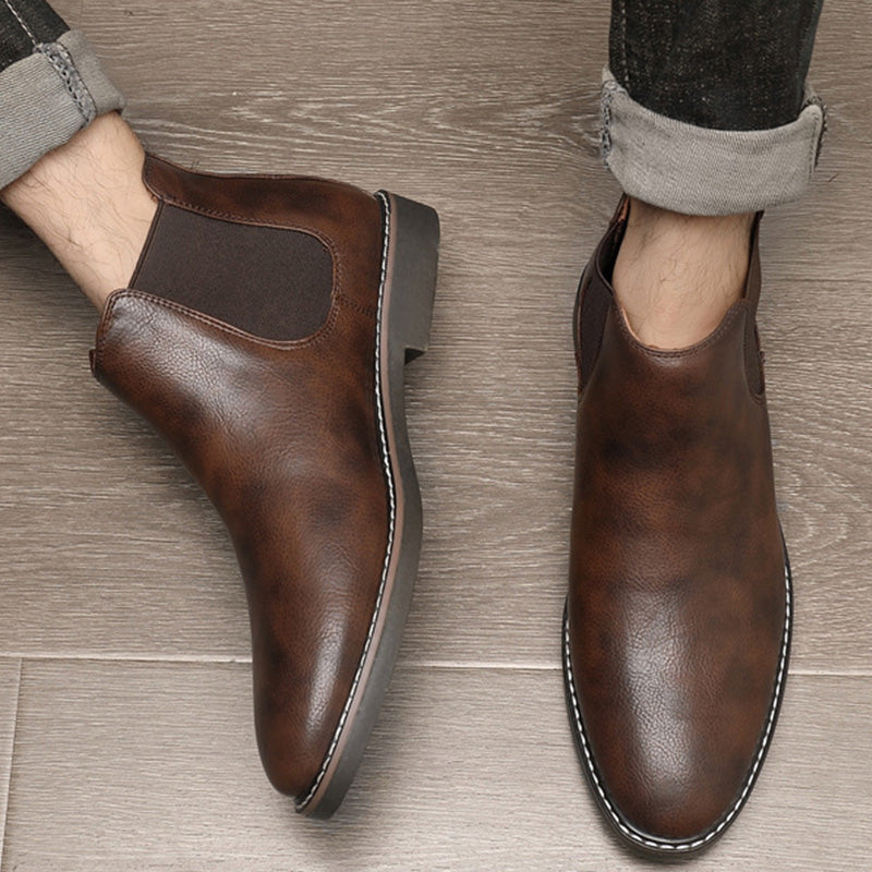 👞🐂55% de réduction🔥Bottes Chelsea vintage en similicuir pour hommes🚀Livraison gratuite