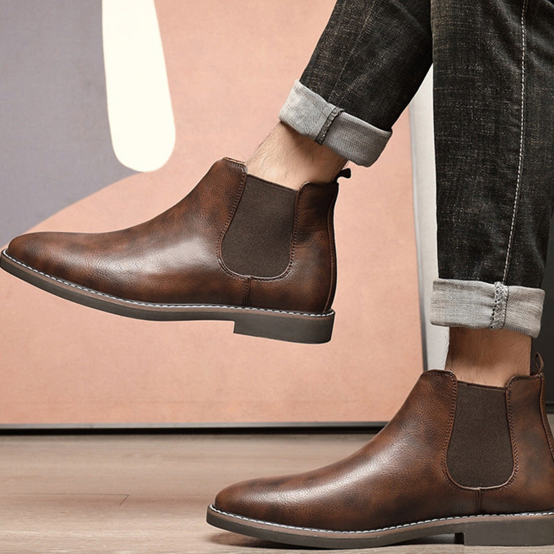 👞🐂55% de réduction🔥Bottes Chelsea vintage en similicuir pour hommes🚀Livraison gratuite