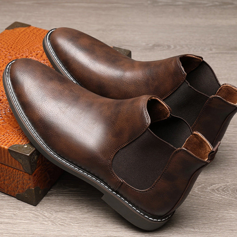 👞🐂55% de réduction🔥Bottes Chelsea vintage en similicuir pour hommes🚀Livraison gratuite