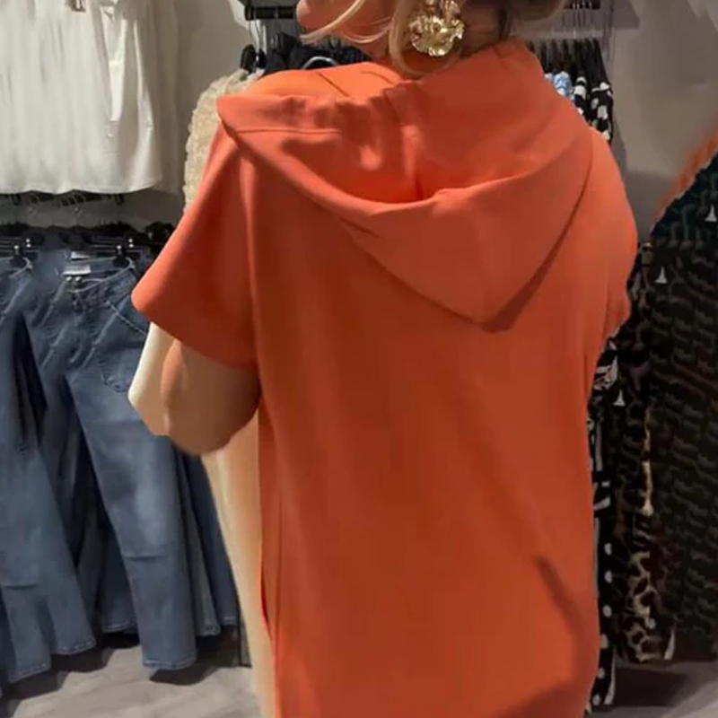 🔥Remise d'été 53%🔥Robe longue à capuche et manches courtes pour femmes