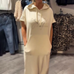 🔥Remise d'été 53%🔥Robe longue à capuche et manches courtes pour femmes