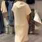 🔥Remise d'été 53%🔥Robe longue à capuche et manches courtes pour femmes