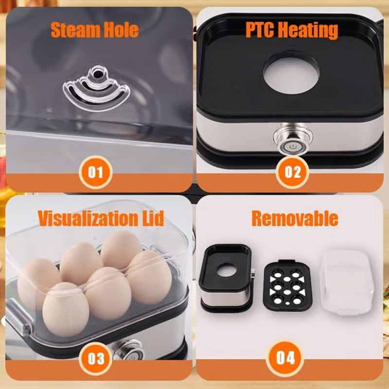 ⚡ PROMO FLASH ! 🥗 Tendance Santé 2026 | Cuiseur Vapeur 200W « Tout-Voir » – Cuisson Saine, Rapide & Transparente ! 👀🍳